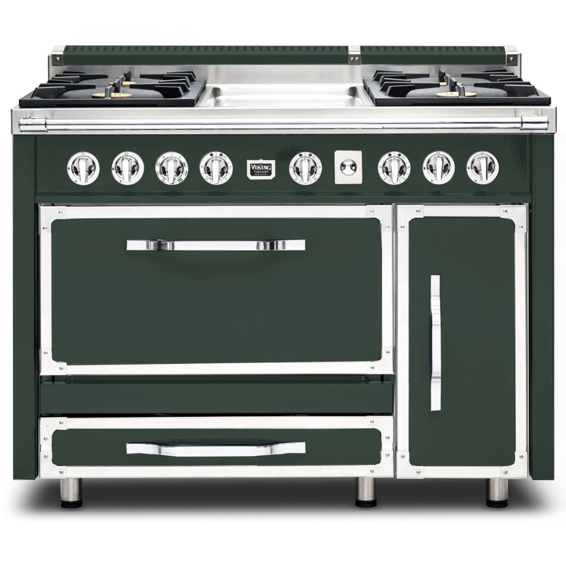 Viking 48-inch Freestanding Dual Fuel Range with True Convection Technology TVDR481-4IBF