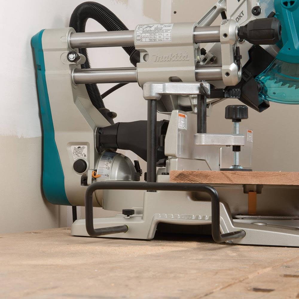 10 Dual-Bevel Sliding Compound Miter Saw with Laser and Stand ;