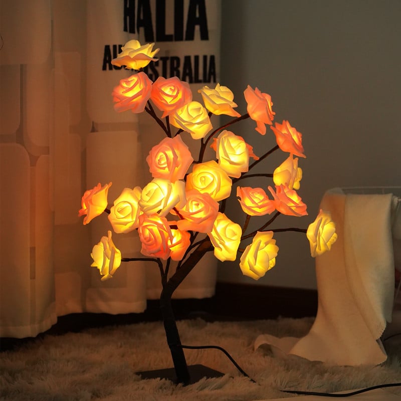 Forever Rose Tree Lamp