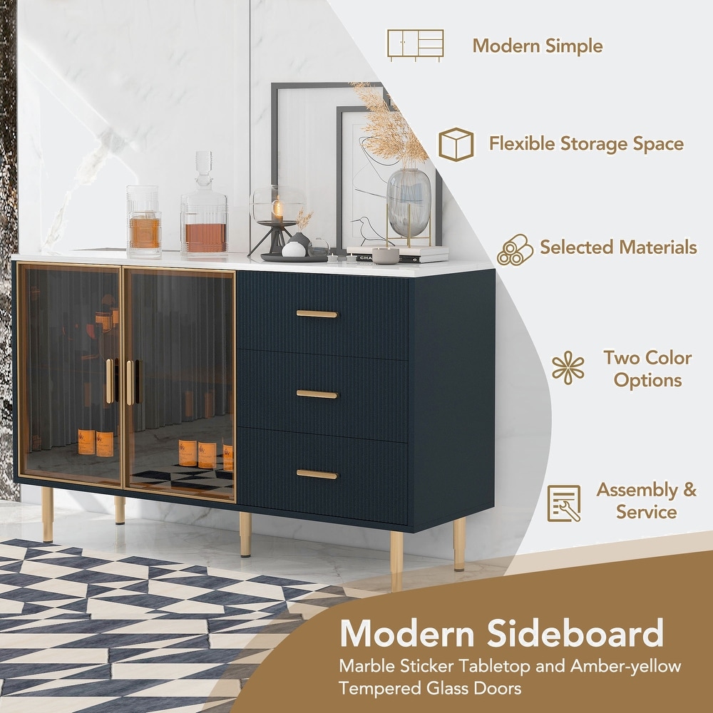 Sideboard MDF Buffet Cabinet