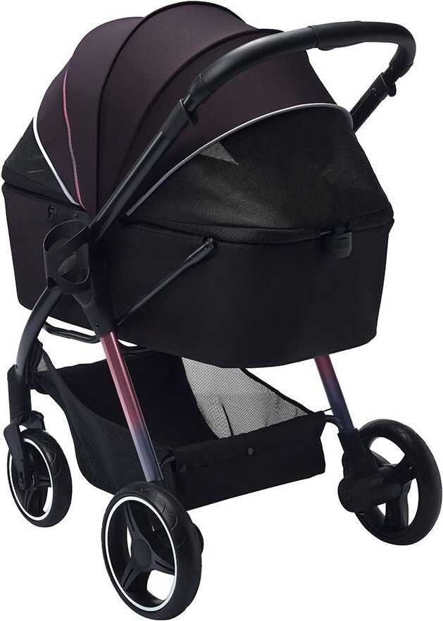 Ibiyaya Retro Luxe Cat and Dog Stroller， Large