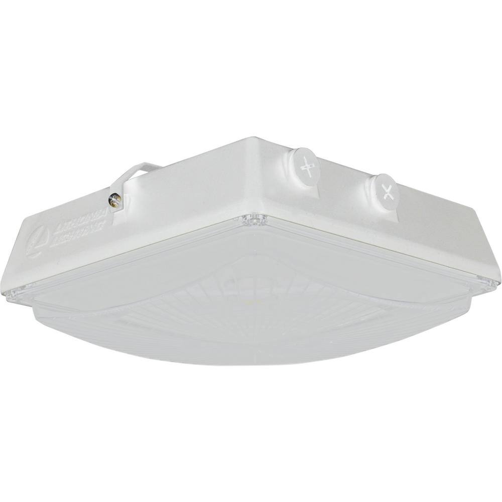 Lithonia Lighting CNY 35-Watt 4500 Lumens Integrated LED White Outdoor Canopy Area Light 4000K CNY LED P1 40K MVOLT WH M4