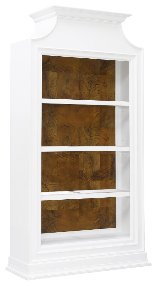 Open Storage 3 Shelf Bookcase With Natural Wood Back Panel by Pulaski Furniture   Transitional   Bookcases   by Pulaski Furniture  Houzz