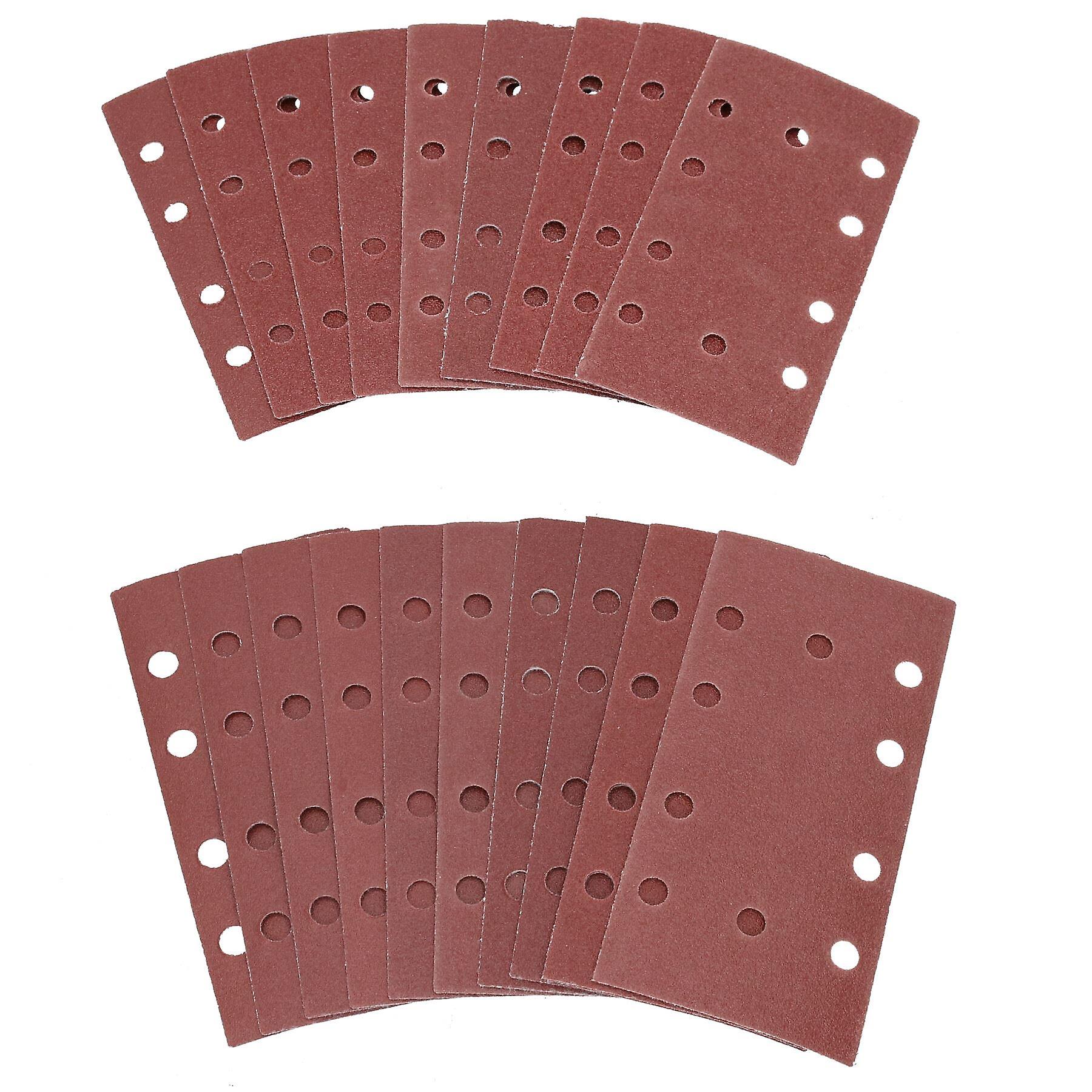 Hook + Loop Mixed Grit Sanding Pads Sheets Sander sandpaper 40 – 120Grit 100pc