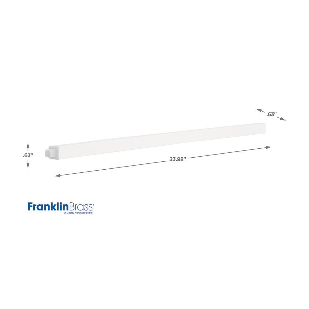 Franklin Brass 24 in. Replacement Towel Bar Rod in White 662308