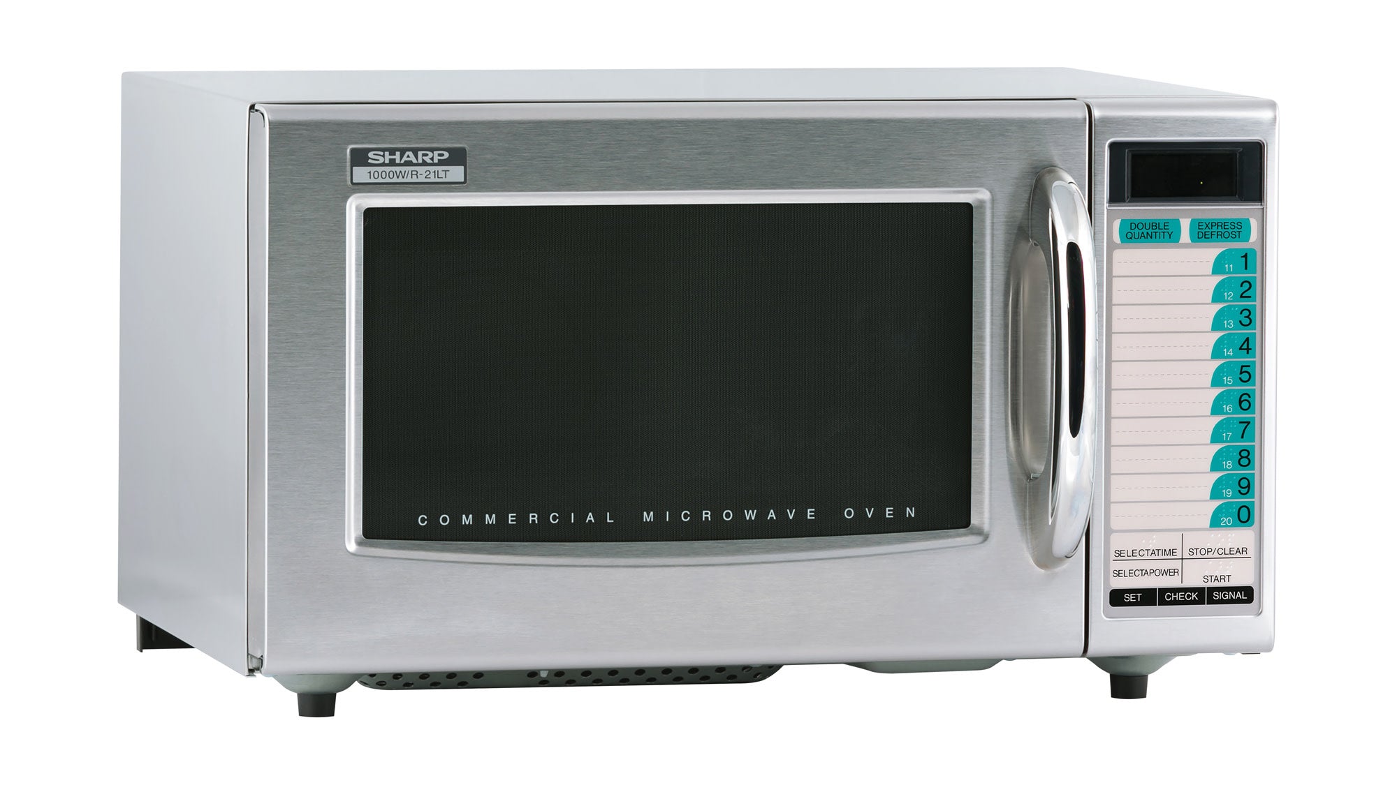 Sharp R-21Ltf 1000 Watt Commercial Microwave - Stainless Steel