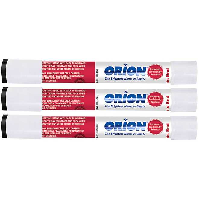 Orion Locate Basic Marine Red Handheld Flares 3-Pack