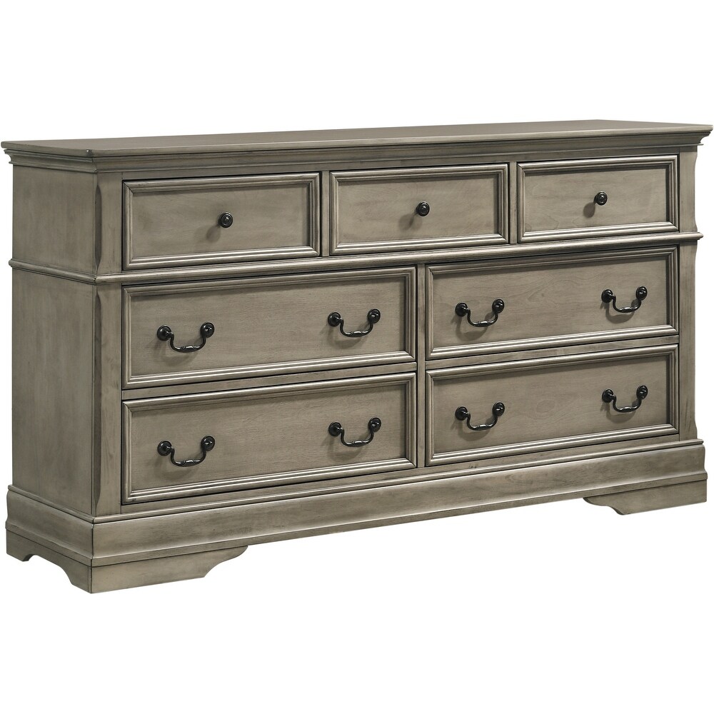 Galahad Wheat 3 piece Bedroom Set with Dresser