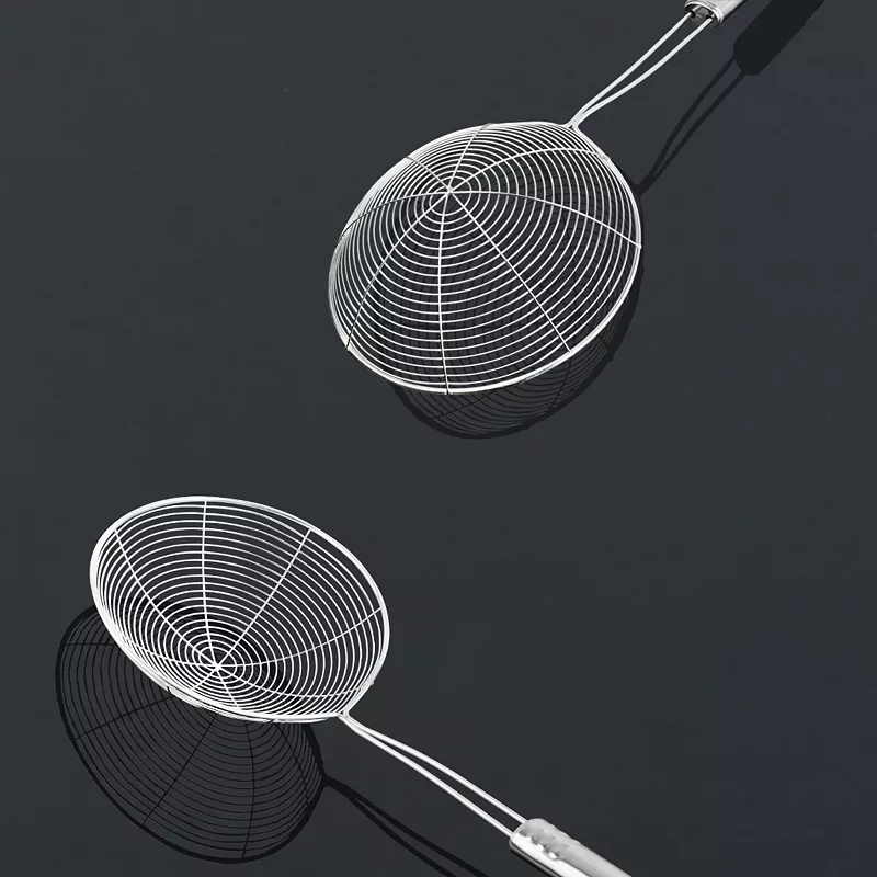 Stainless Steel Mesh Strainer Ladle Spider Skimmer Spoon Fry Utensil， 6.7 Dia