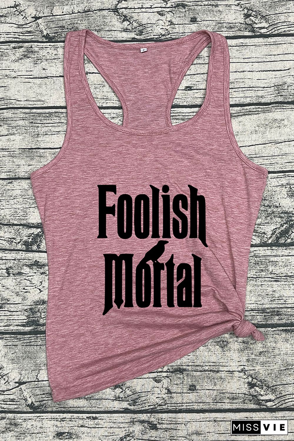 Foolish Mortal Sleeveless Tank Top Wholesale