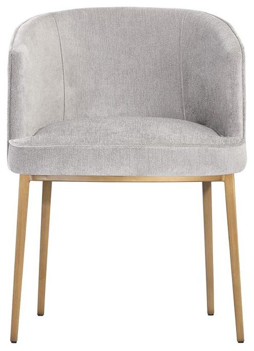 Cornella Dining Armchair  Polo Club Stone   Contemporary   Dining Chairs   by Sunpan Modern Home  Houzz