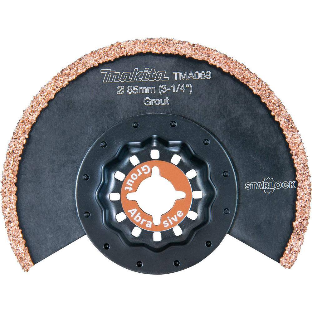 Makita 3-14 in. Starlock Tungsten Carbide Grout Removal Blade B-67147