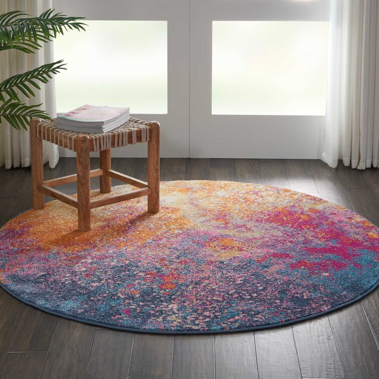 Liiam Performance Pink/Yellow Rug