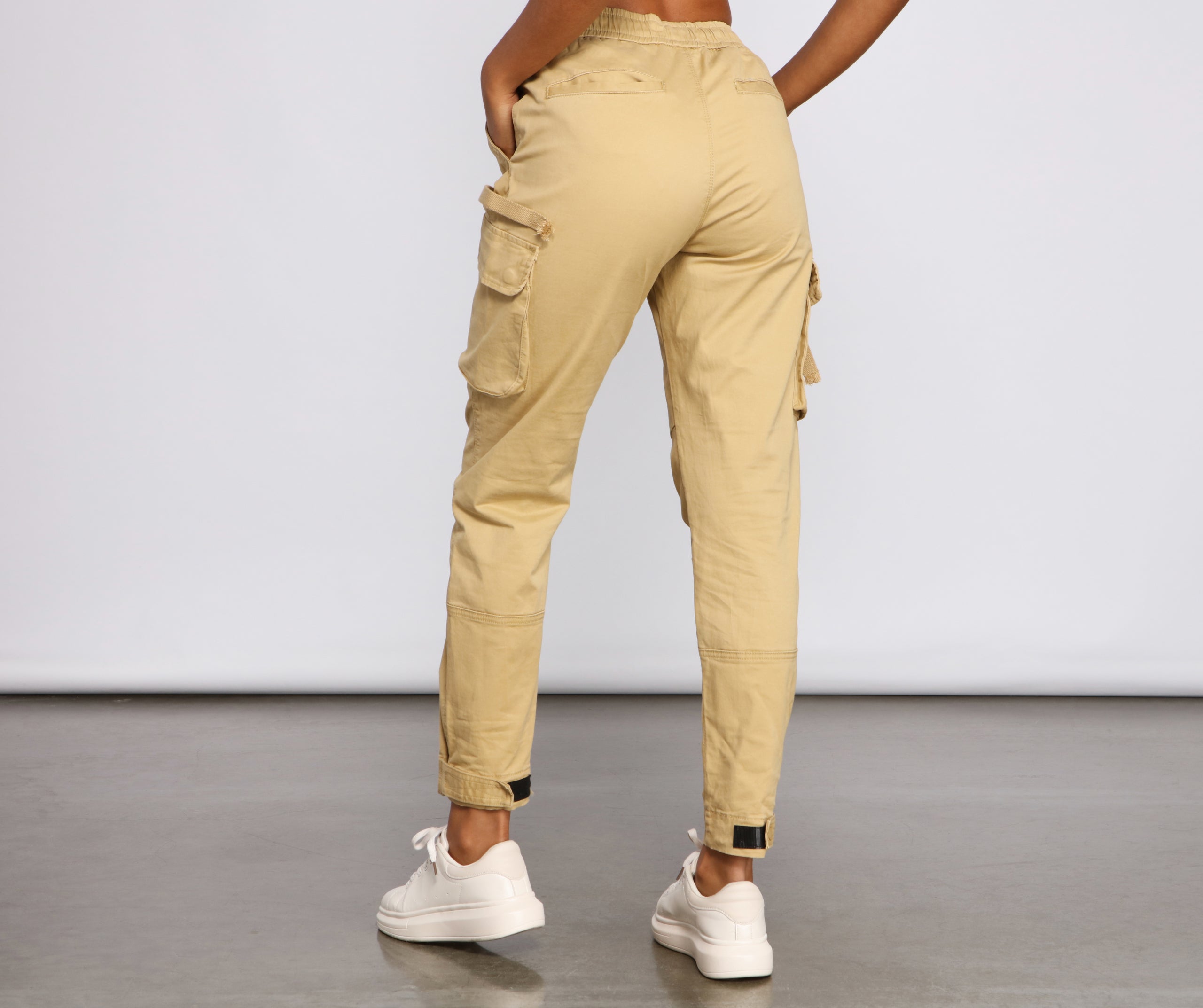 Lowkey Style High Rise Cargo Joggers