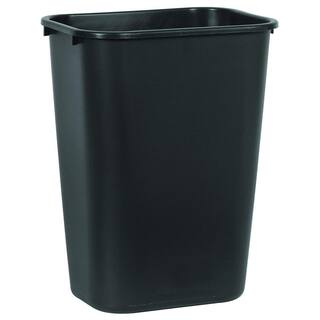 Rubbermaid 10.38 Gal. Black Rectangular Trash Can 2099592