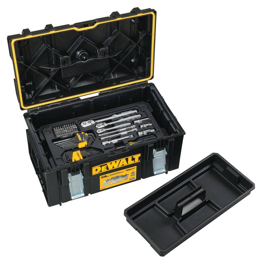 DW Mechanics Tool Set (226-Piece) with TOUGHSYSTEM 22 in. Medium Tool Box DWMT45226H