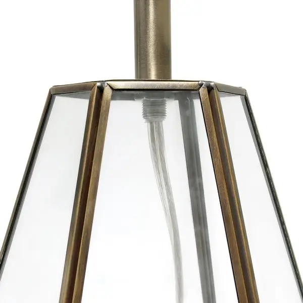 Lalia Home Transparent Triagonal Table Lamp