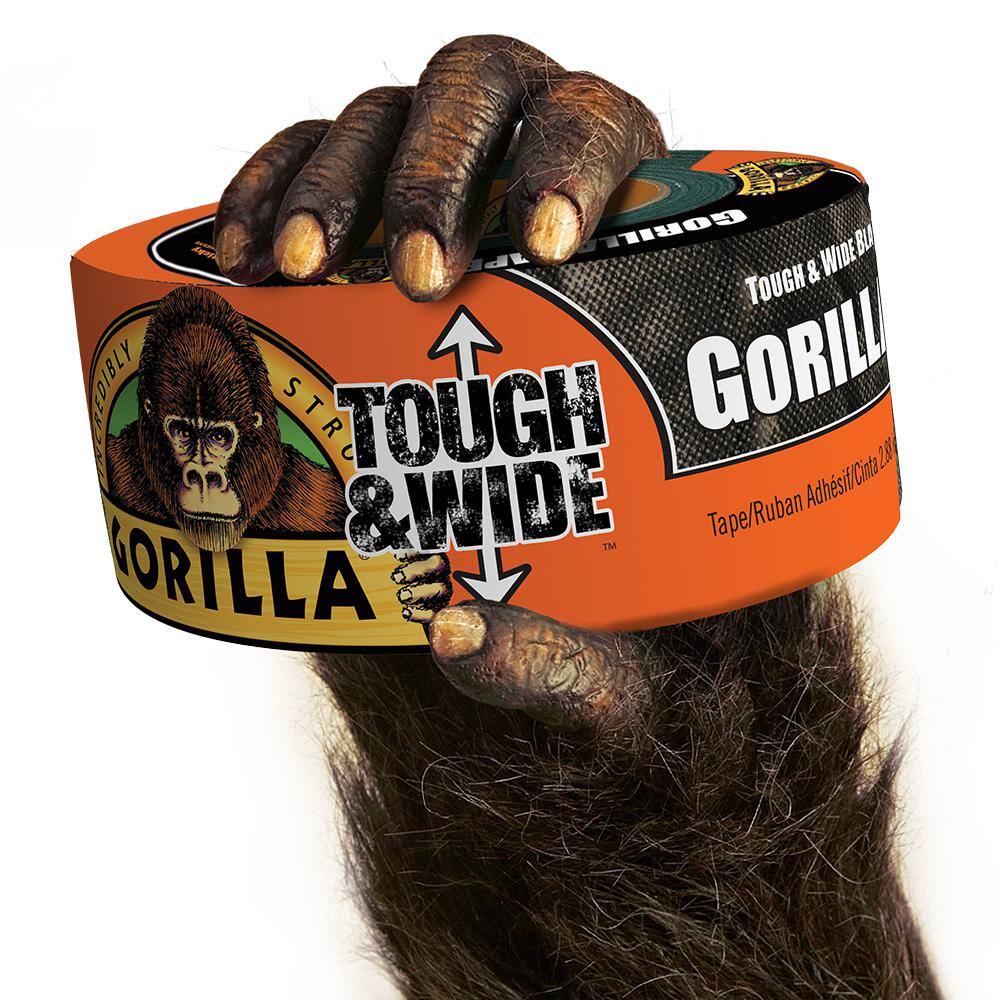 Gorilla 25 yds. Tough and Wide Black Duct Tape 106425