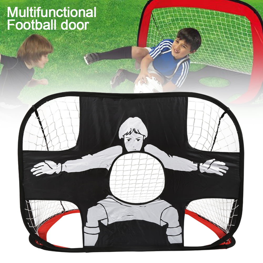 Willstar Pop Up Kids Football Goal Net Foldable Football Goal， Outdoor Portable Strong Sport Training Nets for Backyard Soccer Nets Sports