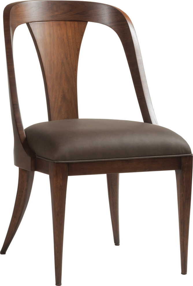 Beale Low Back Side Chair   Transitional   Armchairs And Accent Chairs   by HedgeApple  Houzz