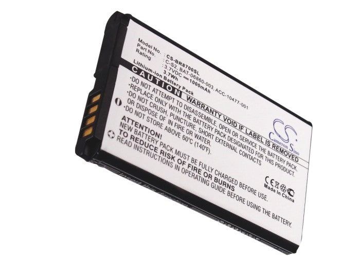 Blackberry 8700 8700c 8700f 8700g 8700r 87 1000mAh Replacement Battery BatteryClerkcom Mobile Phone