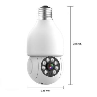 LiVIE Wired Indoor Wi-Fi Light Bulb Security Camera with Motion Detection and 2-Way Audio SWC004