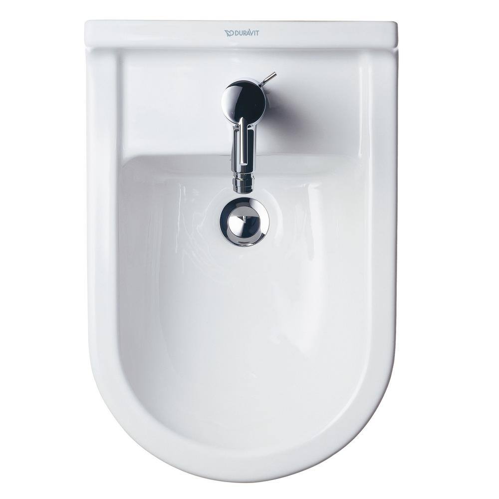 Duravit Starck Round 3 Wall-Mounted Bidet in White 2280150000