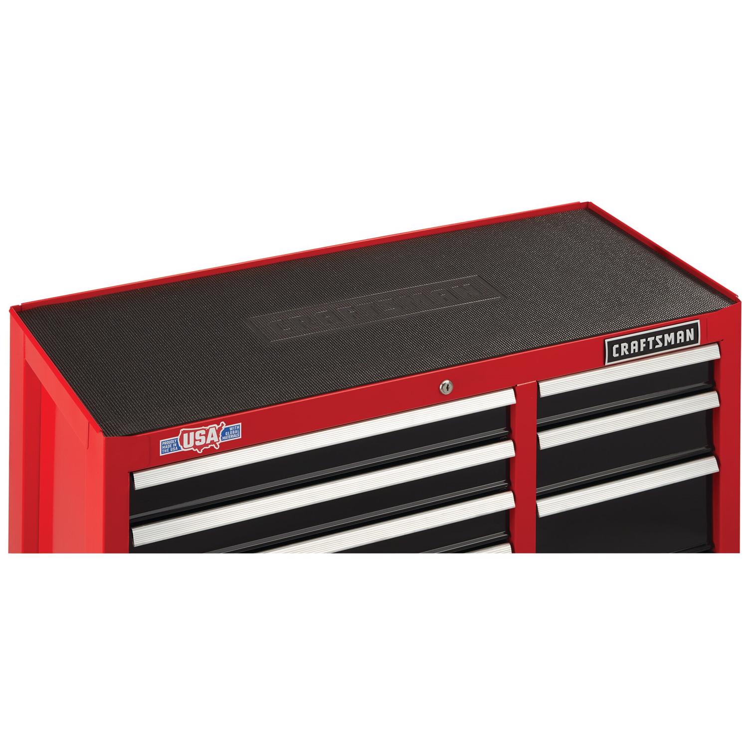 Craftsman 52 in. 10 drawer Steel Rolling Tool Cart 37.5 in. H X 18 in. D