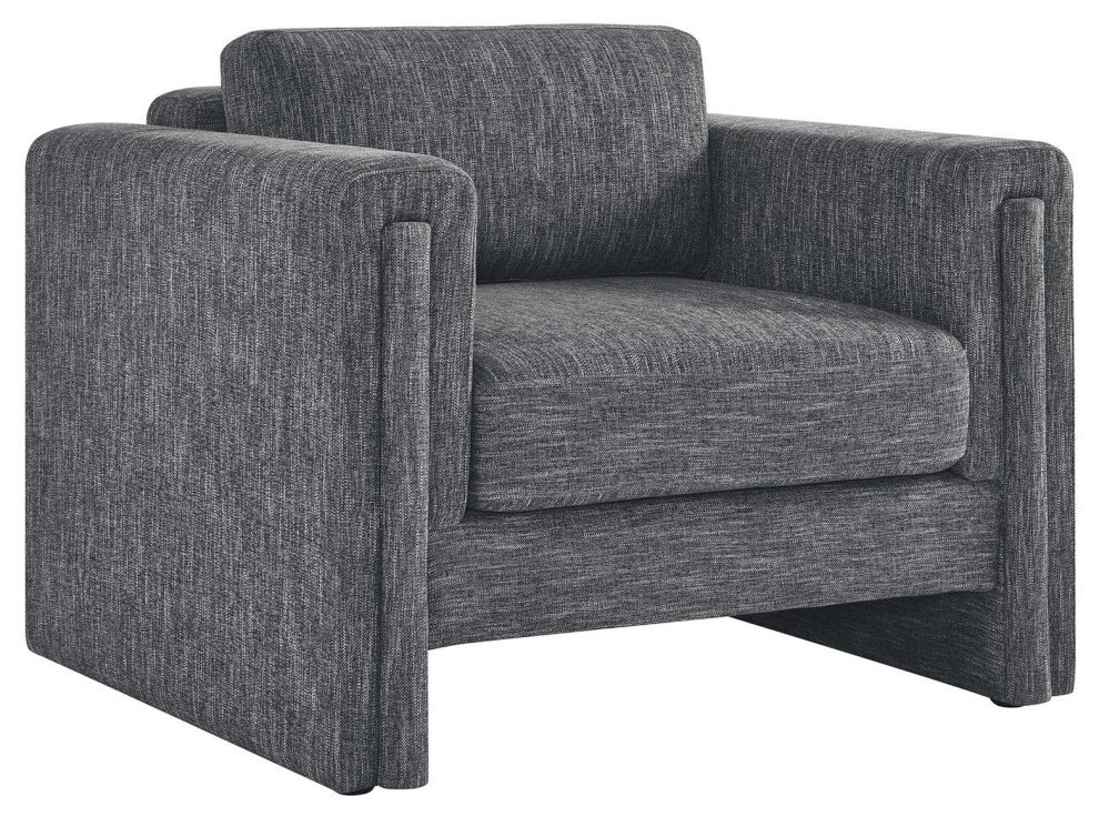 Visible Fabric Armchair   Gray   Transitional   Armchairs And Accent Chairs   by First of a Kind USA Inc  Houzz