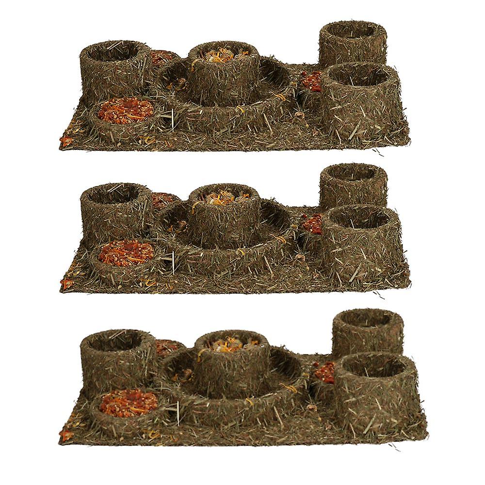 Small Animal Pet Treat Hamster Guinea Pig Naturals Hide 'n' Treat Maze 28x18cm 3PK