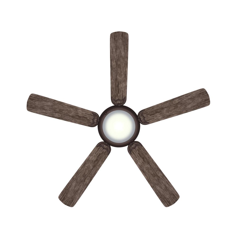 Hugger 52 in. LED Espresso Bronze Ceiling Fan 1003023395 - New