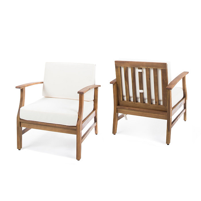 Noble House Perla Outdoor Club Chair (Set of 2)