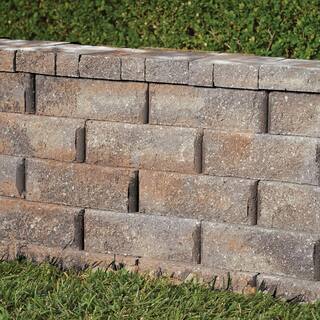 Pavestone RockWall Small 4 in. x 11.75 in. x 6.75 in. Yukon Concrete Retaining Wall Block 87550