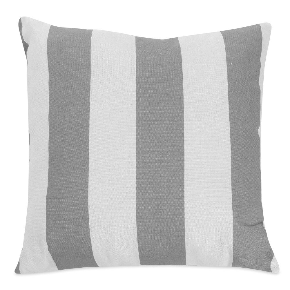 Majestic Home Goods Striped Indoor/ Outdoor 20 inch Square Pillow