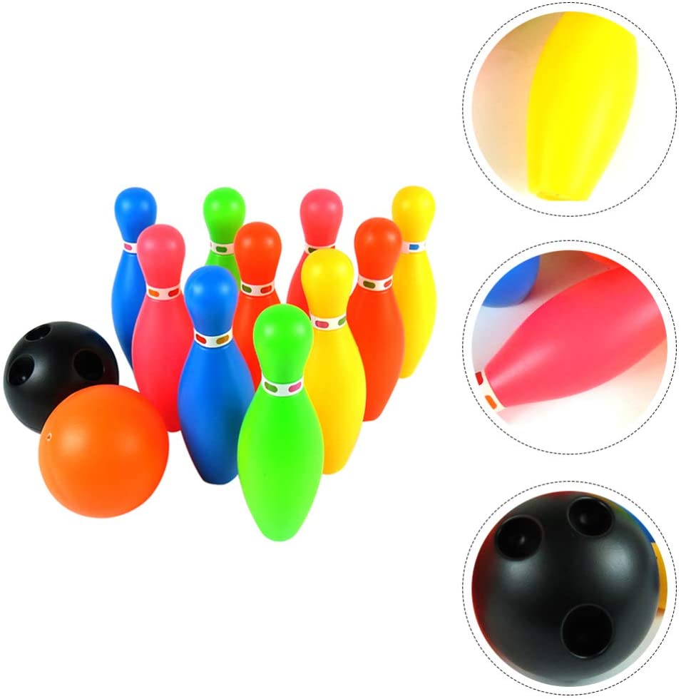 ISHANTECH Kids Bowling Set Toys with 10 Bowling Pins & 2 Balls