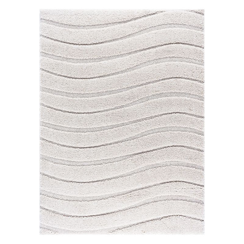 KHL Rugs Waveland Contemporary Striped Shag Rug