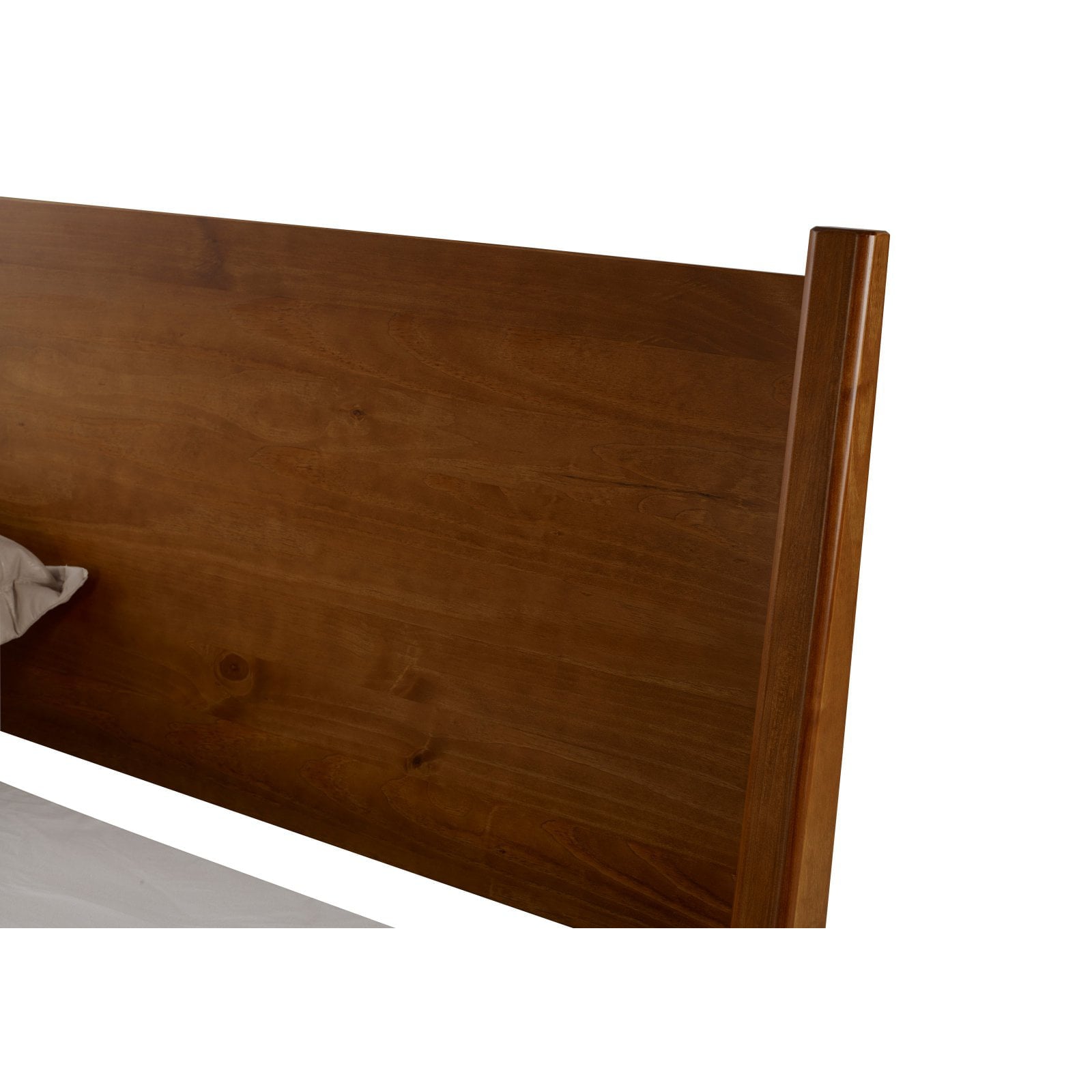 Mid-Century Panel Bed - King Size - Castanho Finish