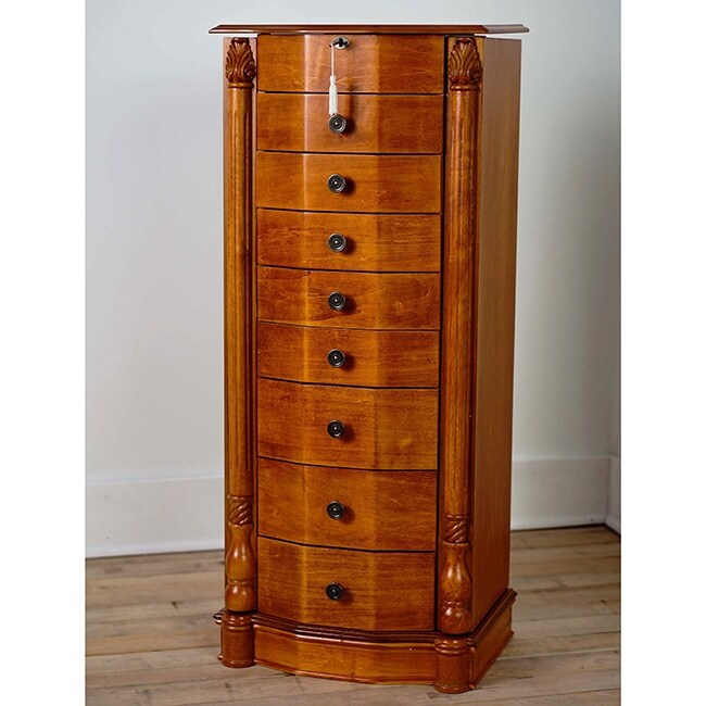 Hives and Honey Florence Oak Jewelry Armoire - - 22808700