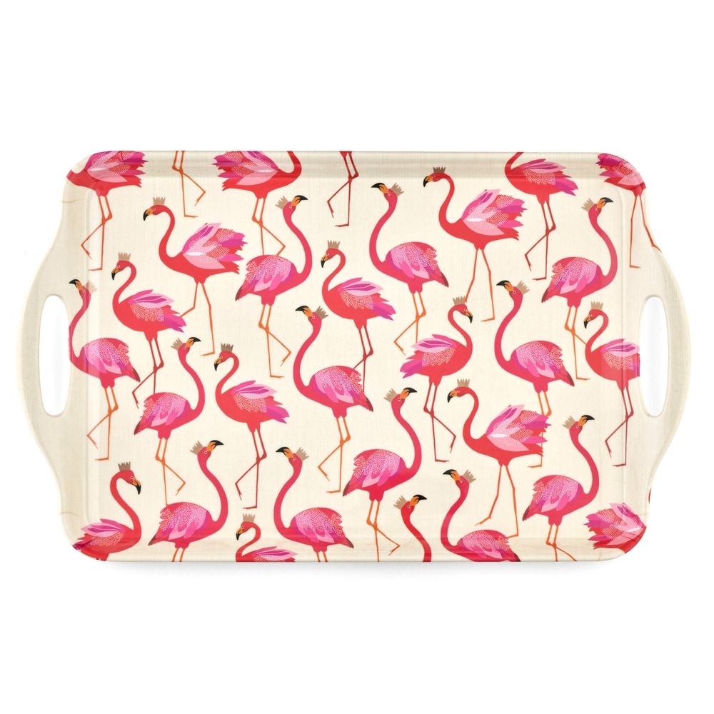 Pimpernel Sara Miller London Flamingo Large Handled Tray   19.24\