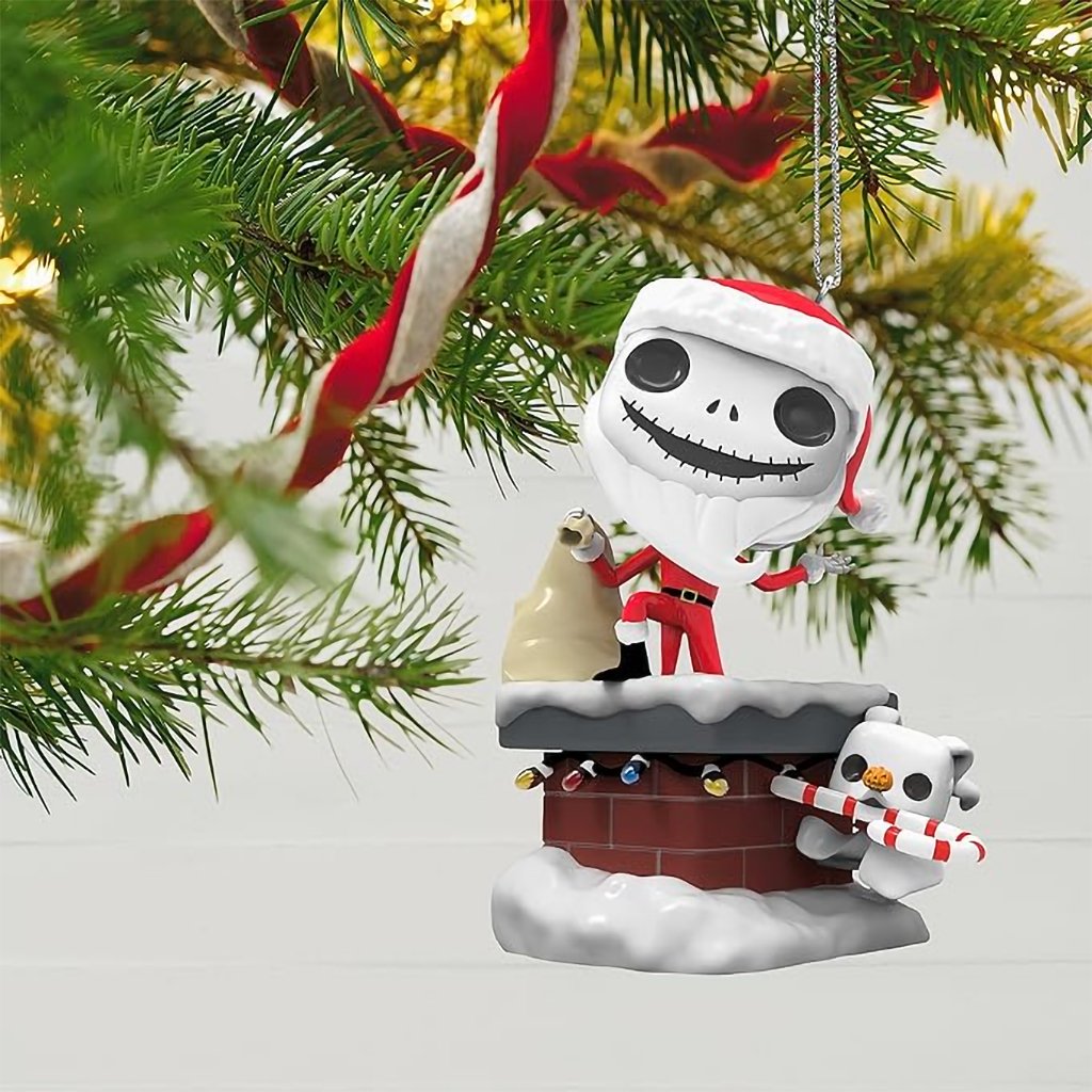 Hallmark  2023 Keepsake Ornament The Nightmare Before Christmas Jack Skellington and Zero Funko POP!,