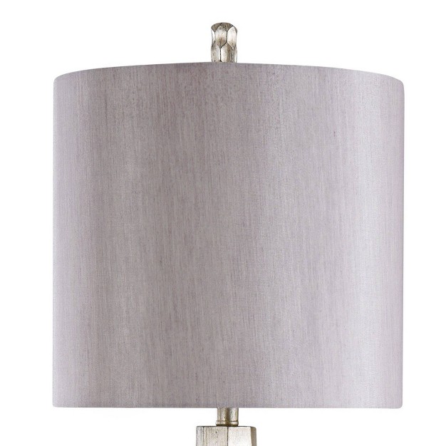 Zara Carved Stone Design Table Lamp With Clear Acrylic Base Gold Stylecraft