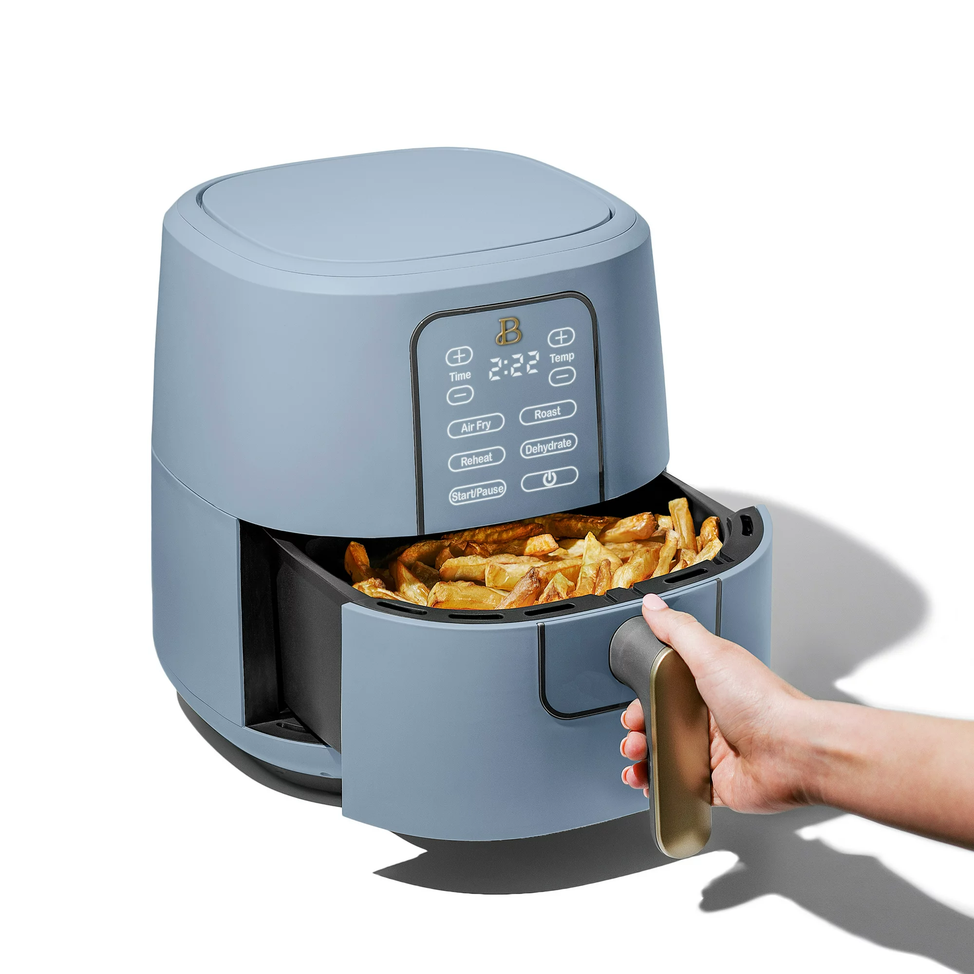 Beautiful 6QT Touchscreen Air Fryer， Cornflower Blue by Drew Barrymore