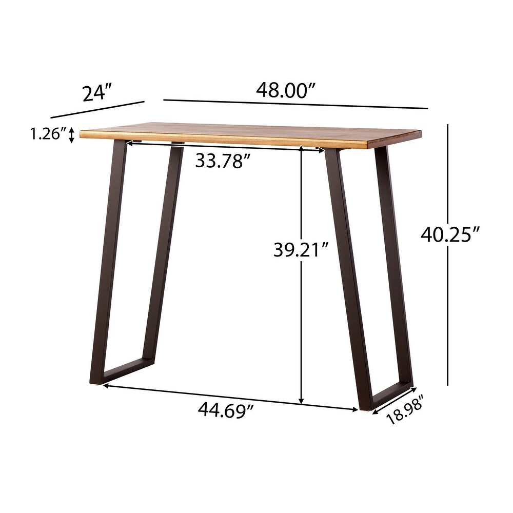 Ramona 3 piece Acacia Wood Bar Set by Christopher Knight Home