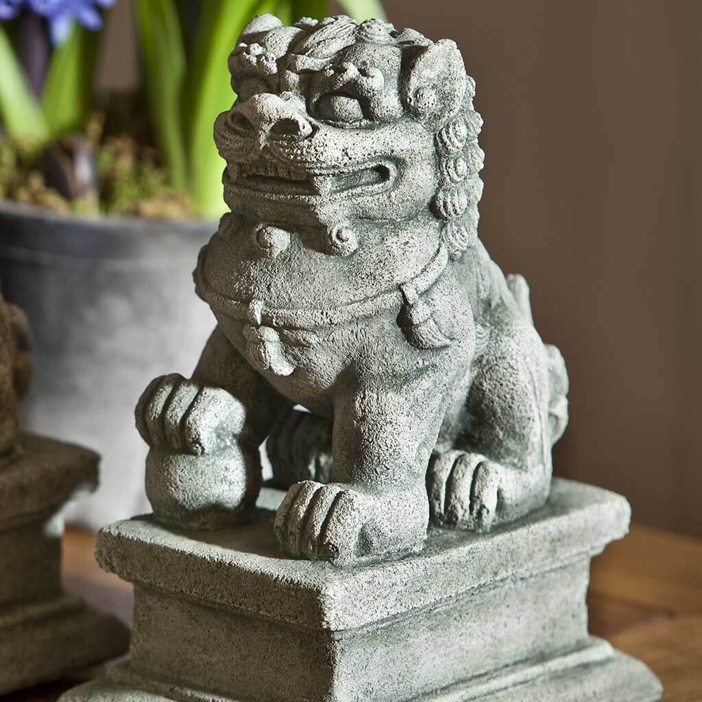 Campania International Small Temple Foo Dog Right Statue