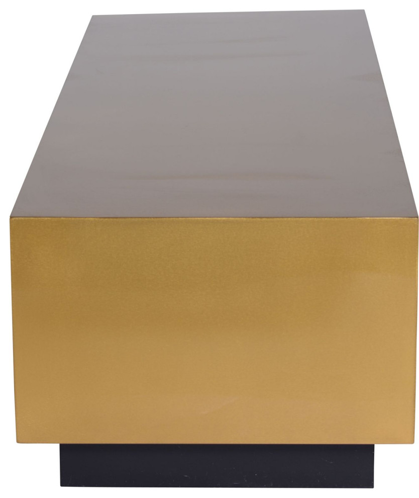 Nuevo Furniture Asher Coffee Table in Gold   Contemporary   Coffee Tables   by Unlimited Furniture Group  Houzz