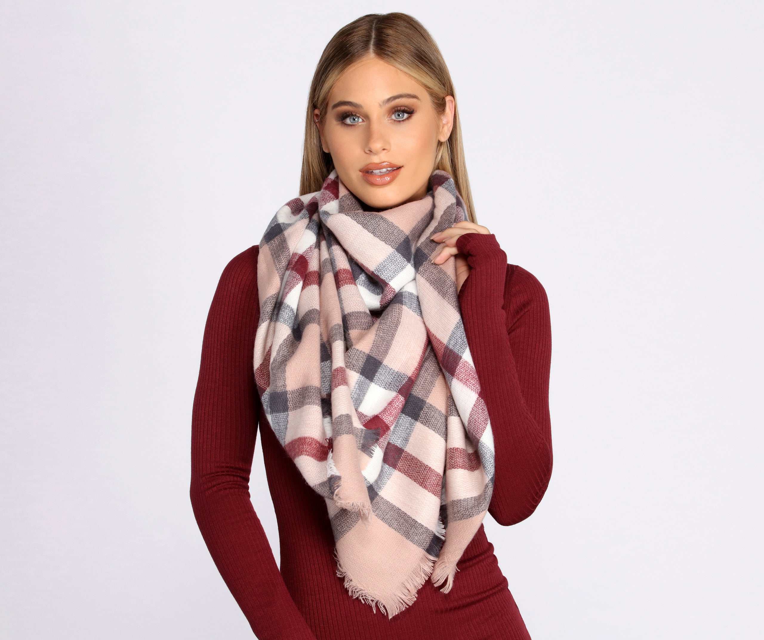 A Lovely Cold Day Plaid Scarf