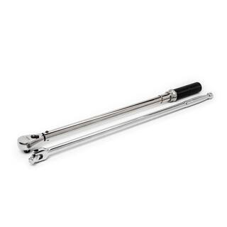 GEARWRENCH 12 in. Drive 30 ft.lbs. to 250 ft.lbs. Micrometer Torque Wrench with 24 in. Breaker Bar (2-Piece) 85876