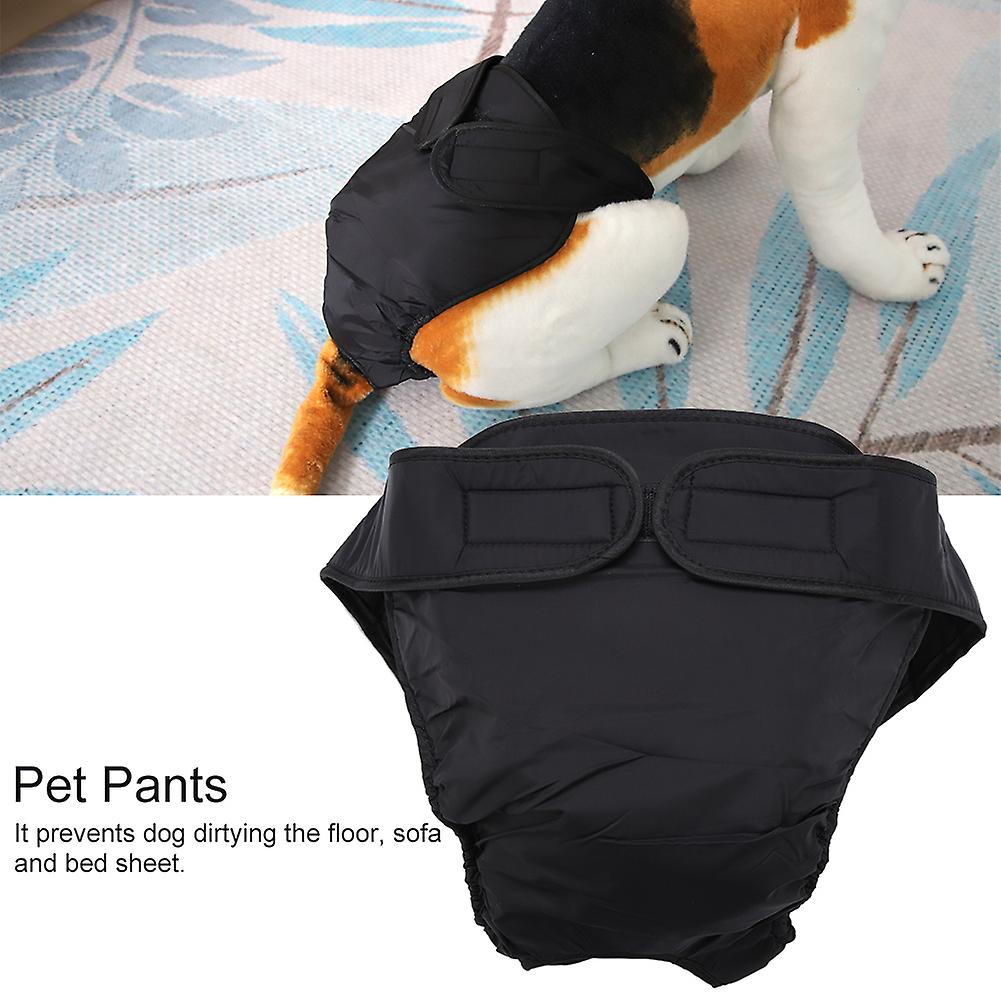 Soft Breathable Female Menstrual Sanitary Pants For Pet Dog Puppy Shorts(black， Xxl)