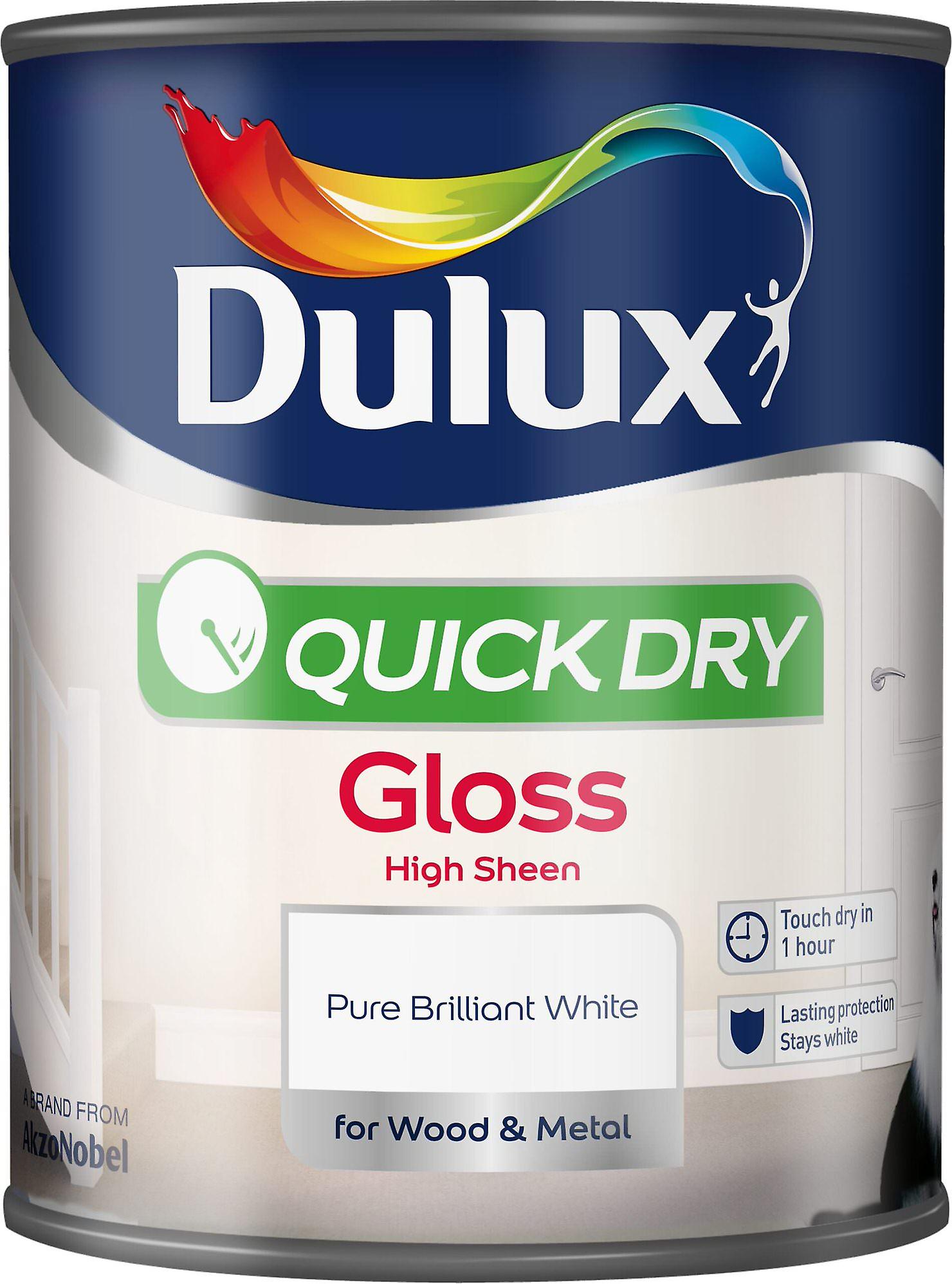 Dulux Quick Dry Gloss Paint 750ml White