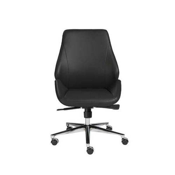Bergen Black Low Back Office Chair Without Armrests